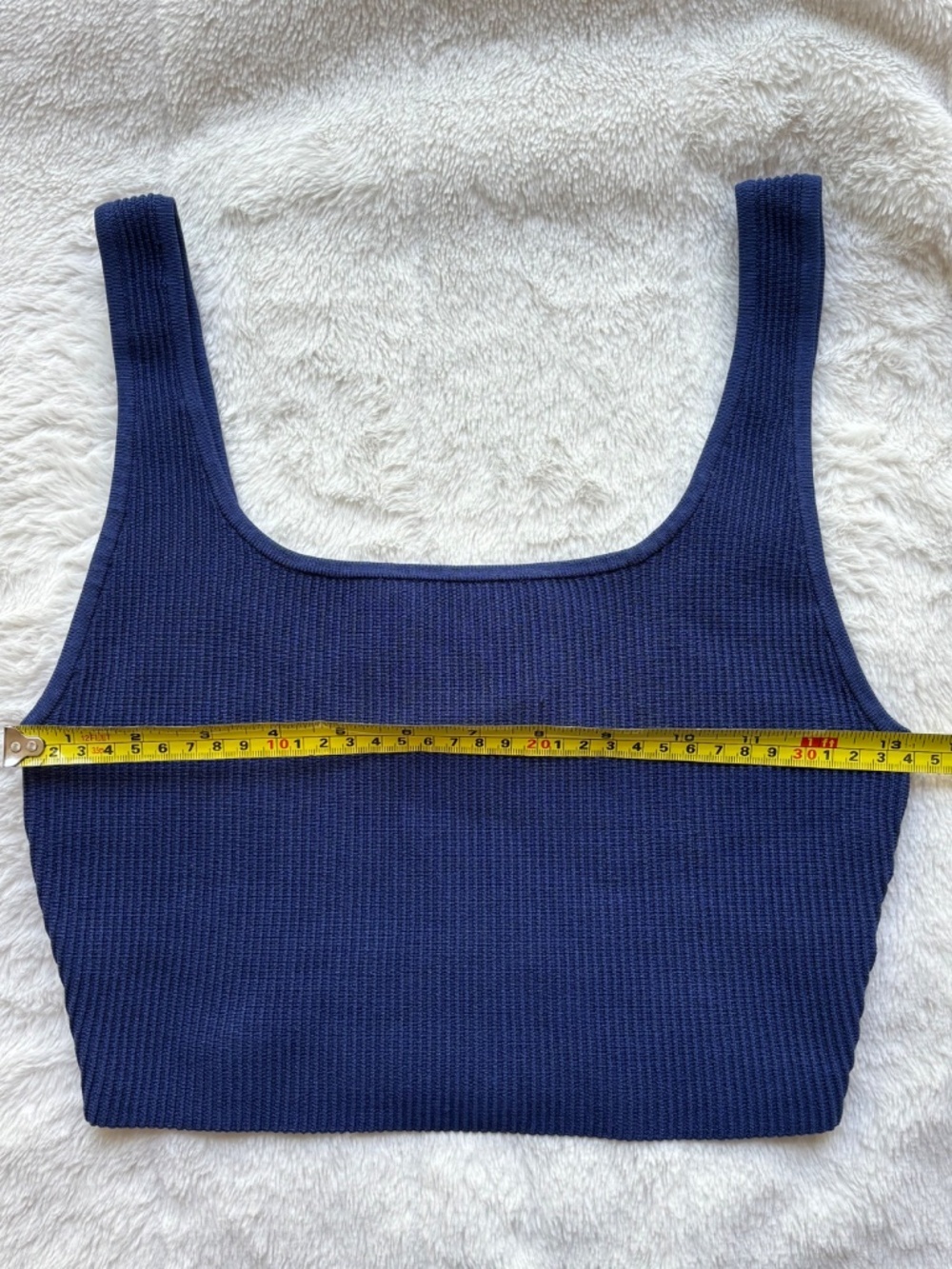 Babaton Navy Ribbed Square-Neck Tank - Picture 10 of 12